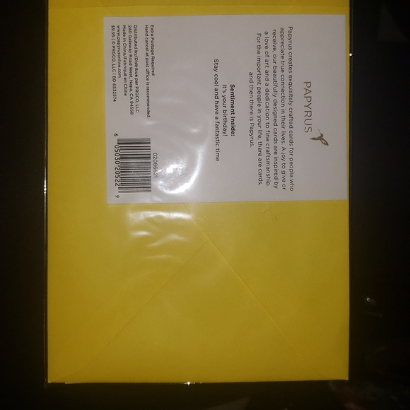 Papyrus Birthday card - Picture 2 of 2